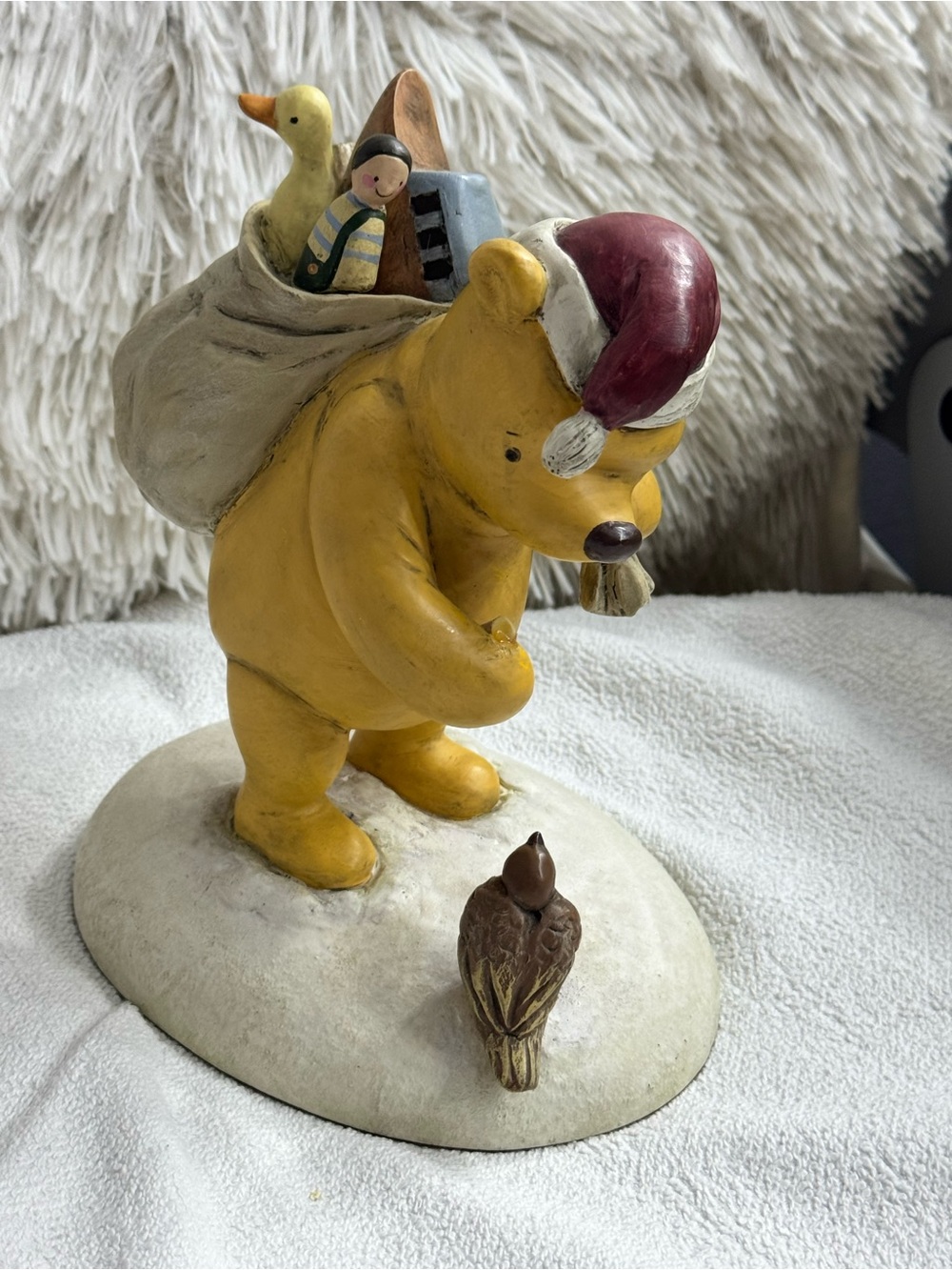 Classic Pooh Santa figurine by Charpente Disney